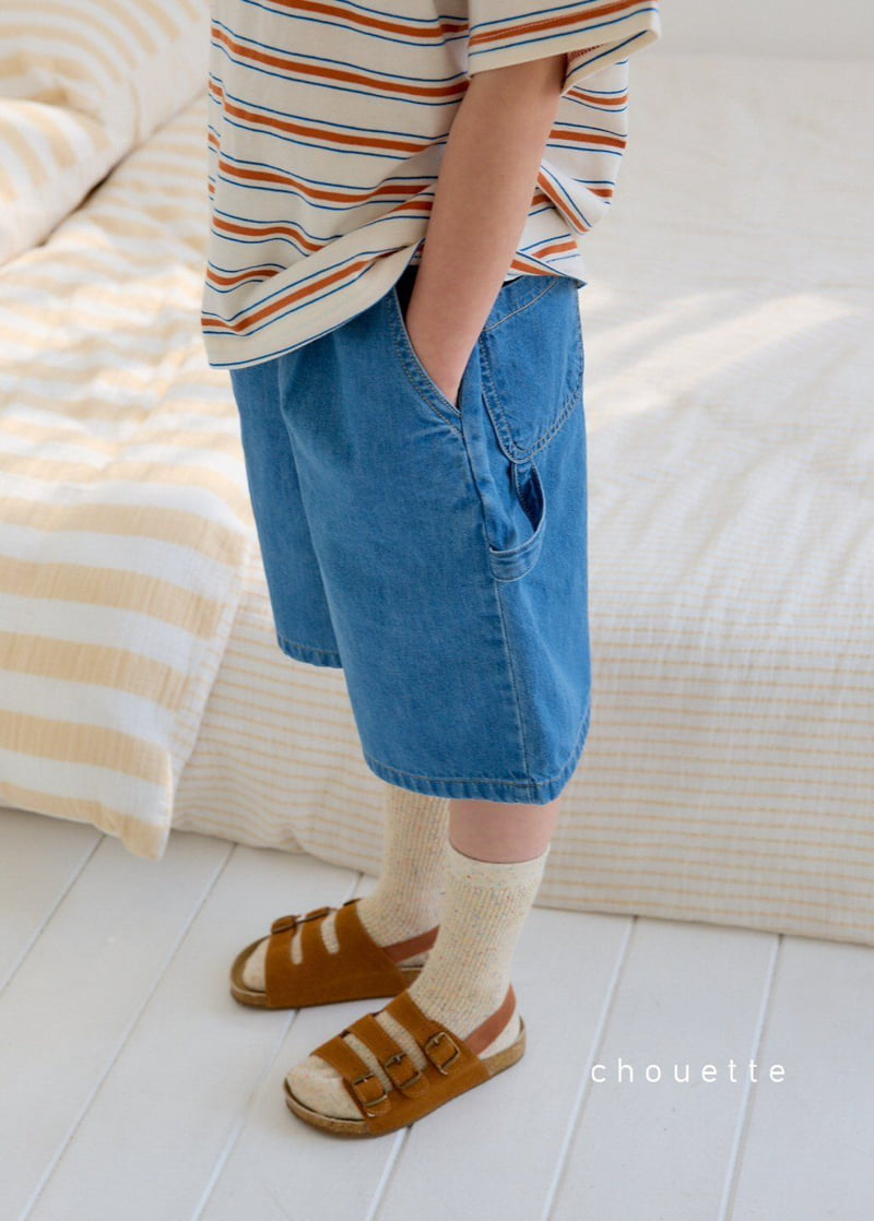 Chouette - Korean Children Fashion - #designkidswear - Denim Bermuda Pants - 3