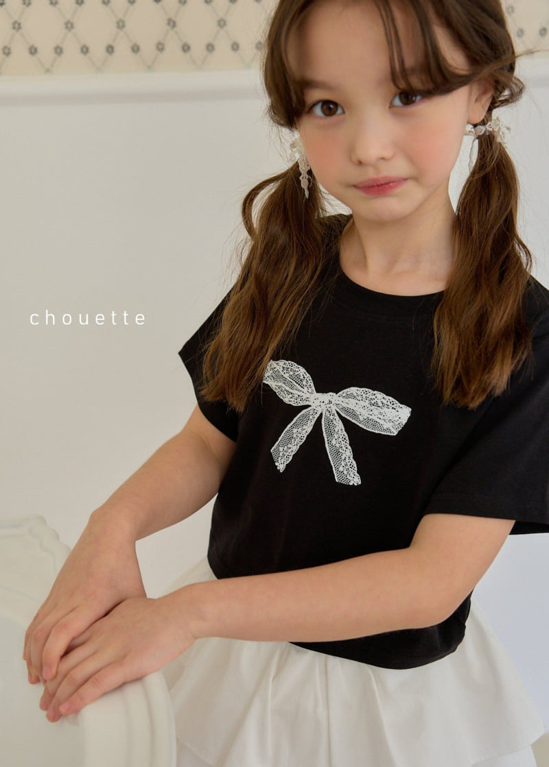 Chouette - Korean Children Fashion - #designkidswear - Ribbon Span Tee