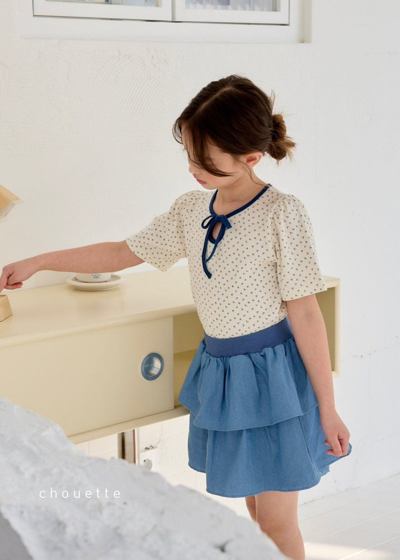 Chouette - Korean Children Fashion - #discoveringself - Tulip Ribbon Tee - 2