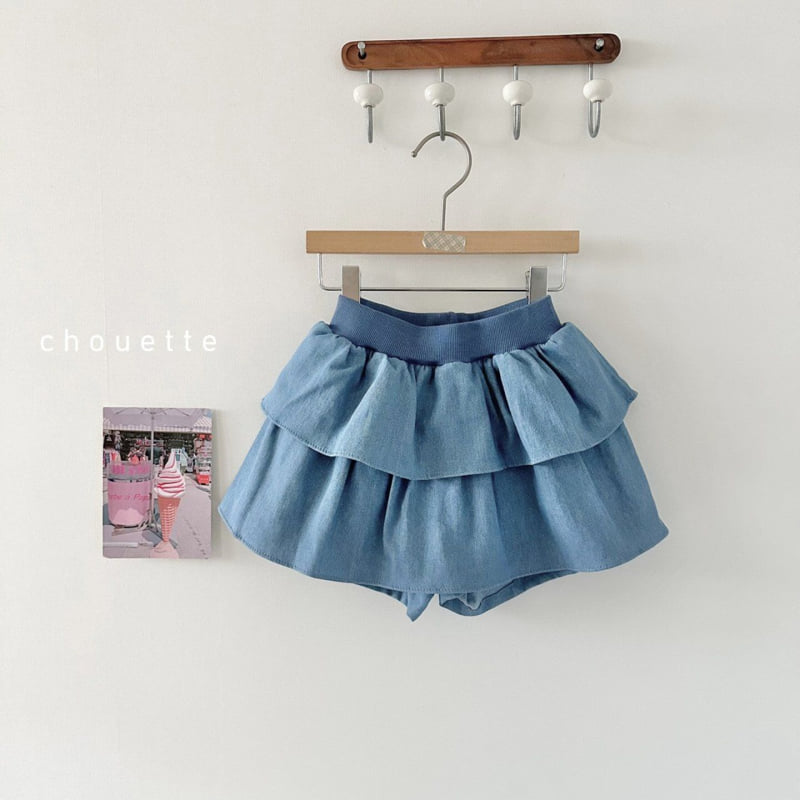 Chouette - Korean Children Fashion - #discoveringself - Denim Cancan Culotte
