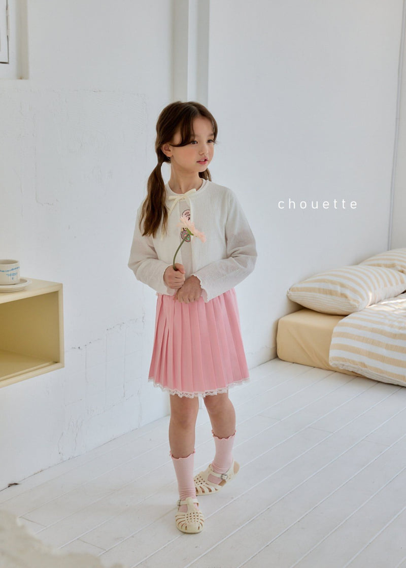 Chouette - Korean Children Fashion - #fashionkids - Wrinkle Ribbon Cardigan - 8