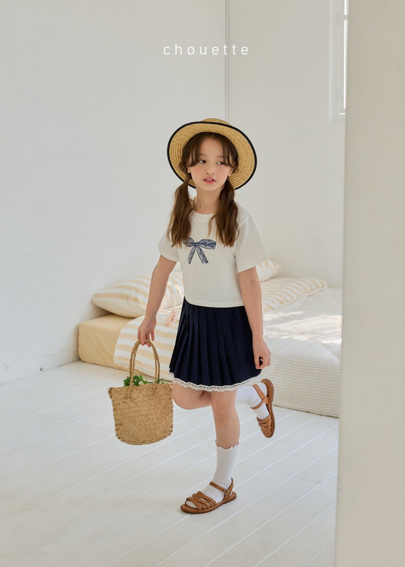 Chouette - Korean Children Fashion - #fashionkids - Lace Pleated Skirt - 7