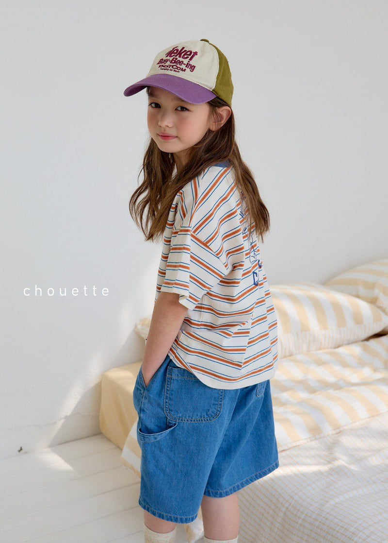 Chouette - Korean Children Fashion - #fashionkids - Denim Bermuda Pants - 5