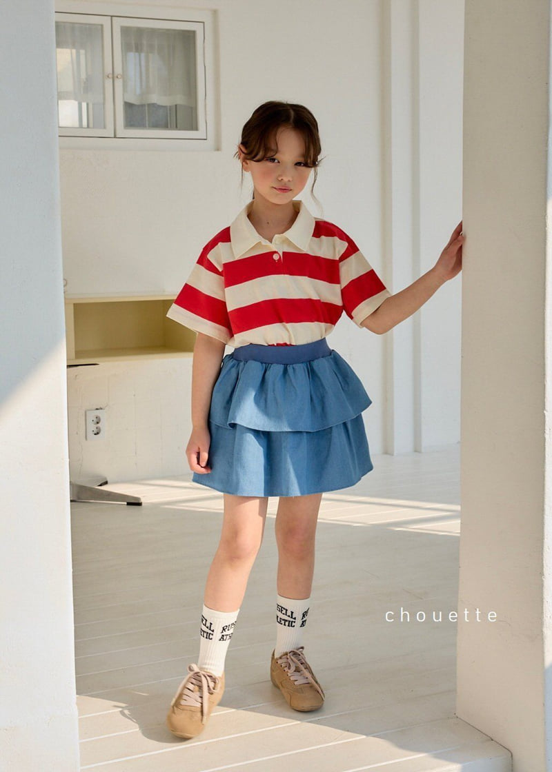 Chouette - Korean Children Fashion - #fashionkids - Denim Cancan Culotte - 2