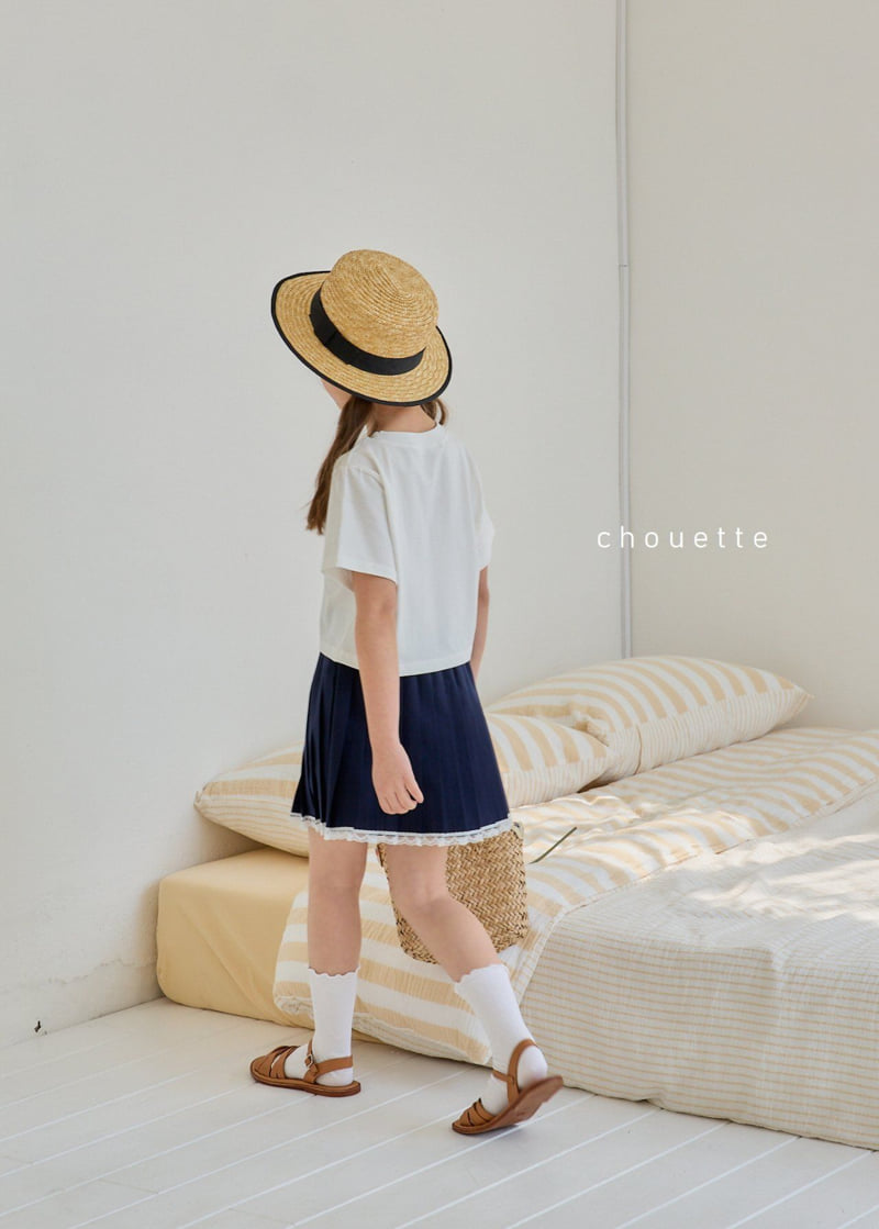 Chouette - Korean Children Fashion - #kidsshorts - Lace Pleated Skirt - 8