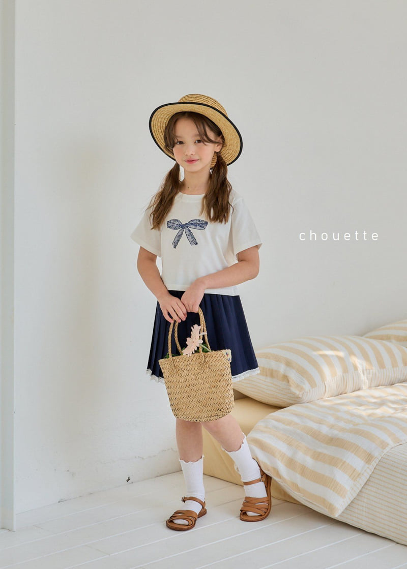Chouette - Korean Children Fashion - #kidsstore - Lace Pleated Skirt - 9