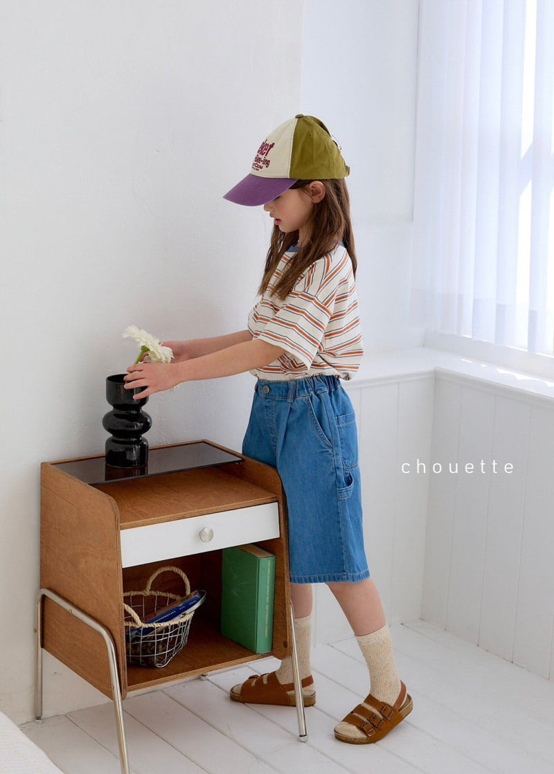 Chouette - Korean Children Fashion - #kidzfashiontrend - Denim Bermuda Pants - 8