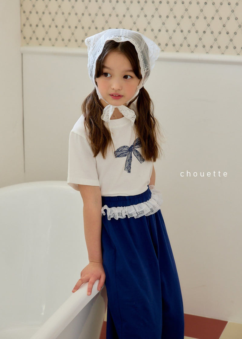 Chouette - Korean Children Fashion - #kidzfashiontrend - Lace Wide Pants - 2