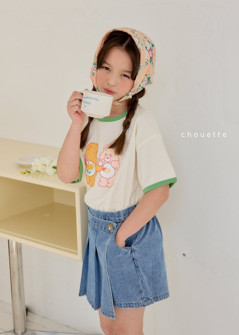 Chouette - Korean Children Fashion - #littlefashionista - Blue Pleated Culotte - 2