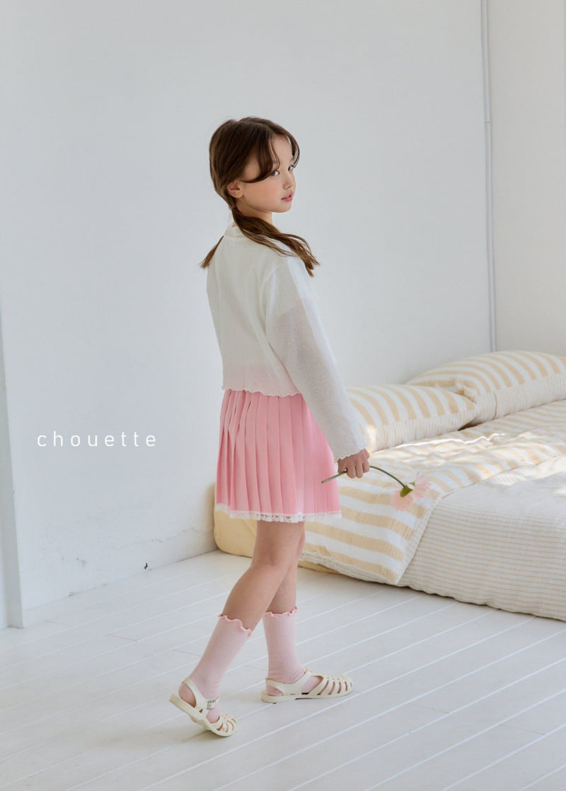 Chouette - Korean Children Fashion - #littlefashionista - Lace Pleated Skirt - 12