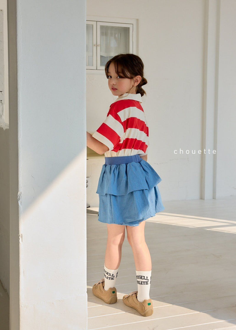 Chouette - Korean Children Fashion - #littlefashionista - Rugby Collar Tee - 5