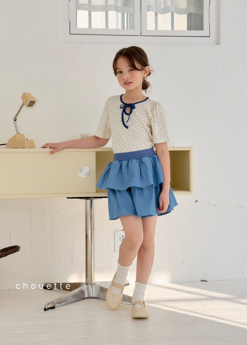 Chouette - Korean Children Fashion - #littlefashionista - Denim Cancan Culotte - 7