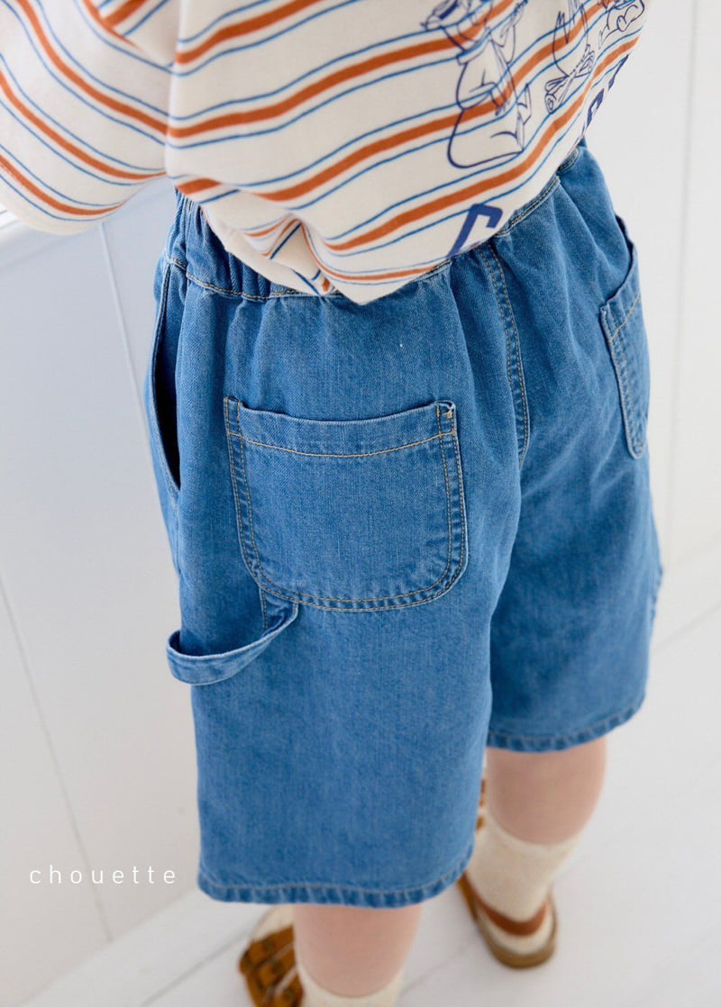 Chouette - Korean Children Fashion - #magicofchildhood - Denim Bermuda Pants - 11
