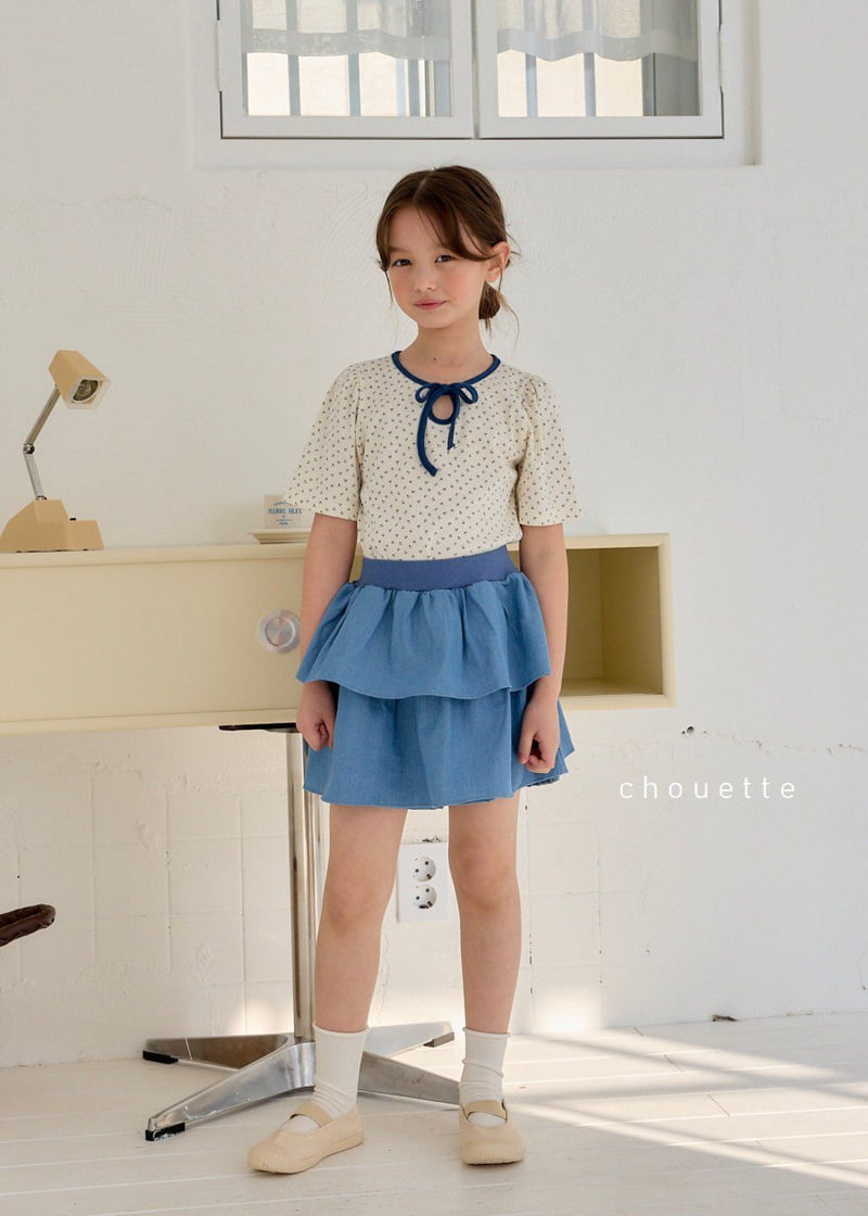 Chouette - Korean Children Fashion - #minifashionista - Denim Cancan Culotte - 9