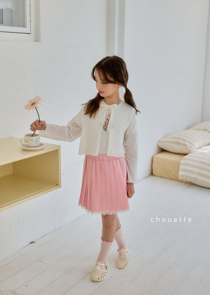 Chouette - Korean Children Fashion - #prettylittlegirls - Wrinkle Ribbon Cardigan - 2