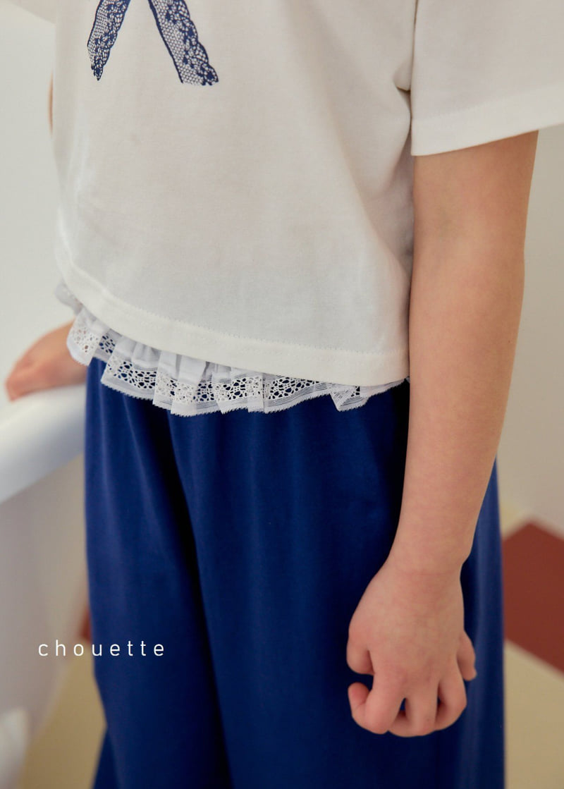 Chouette - Korean Children Fashion - #prettylittlegirls - Lace Wide Pants - 7