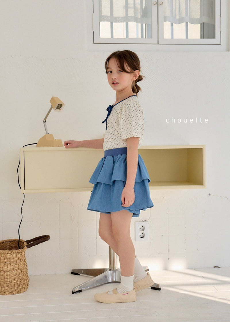 Chouette - Korean Children Fashion - #prettylittlegirls - Denim Cancan Culotte - 10