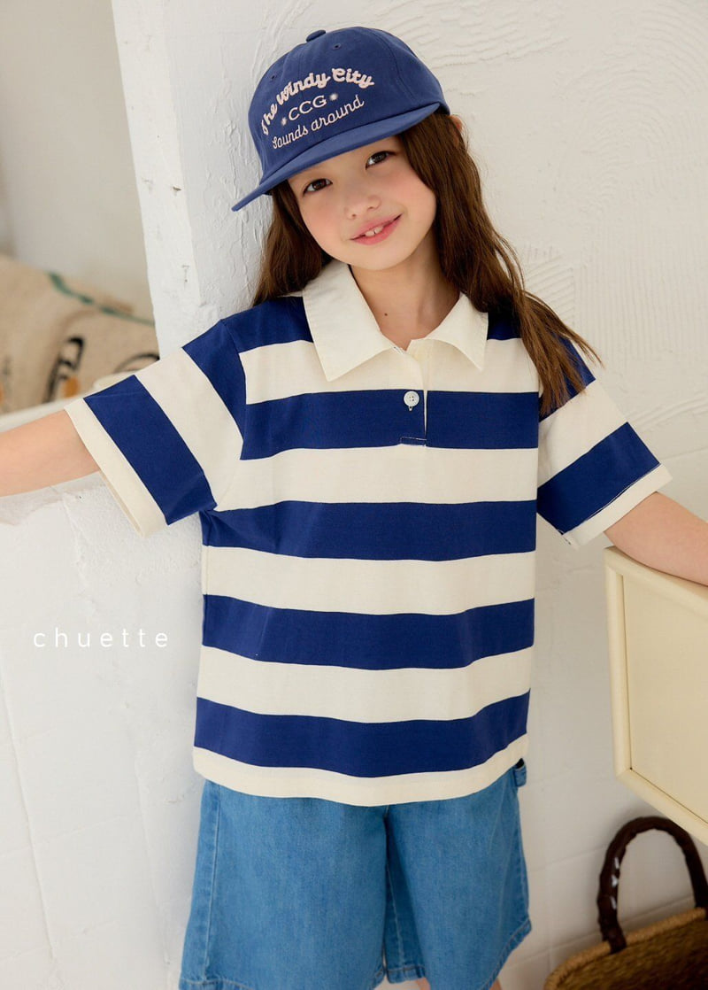 Chouette - Korean Children Fashion - #stylishchildhood - Rugby Collar Tee - 11