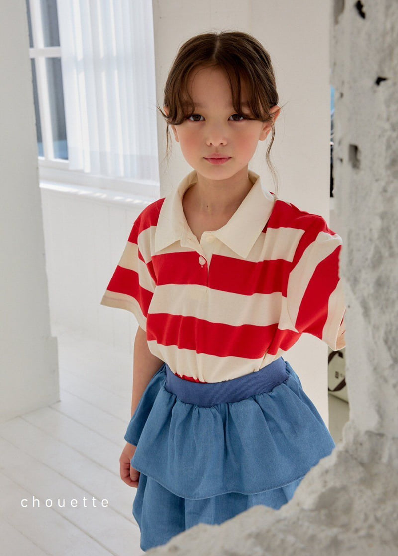 Chouette - Korean Children Fashion - #todddlerfashion - Rugby Collar Tee - 9