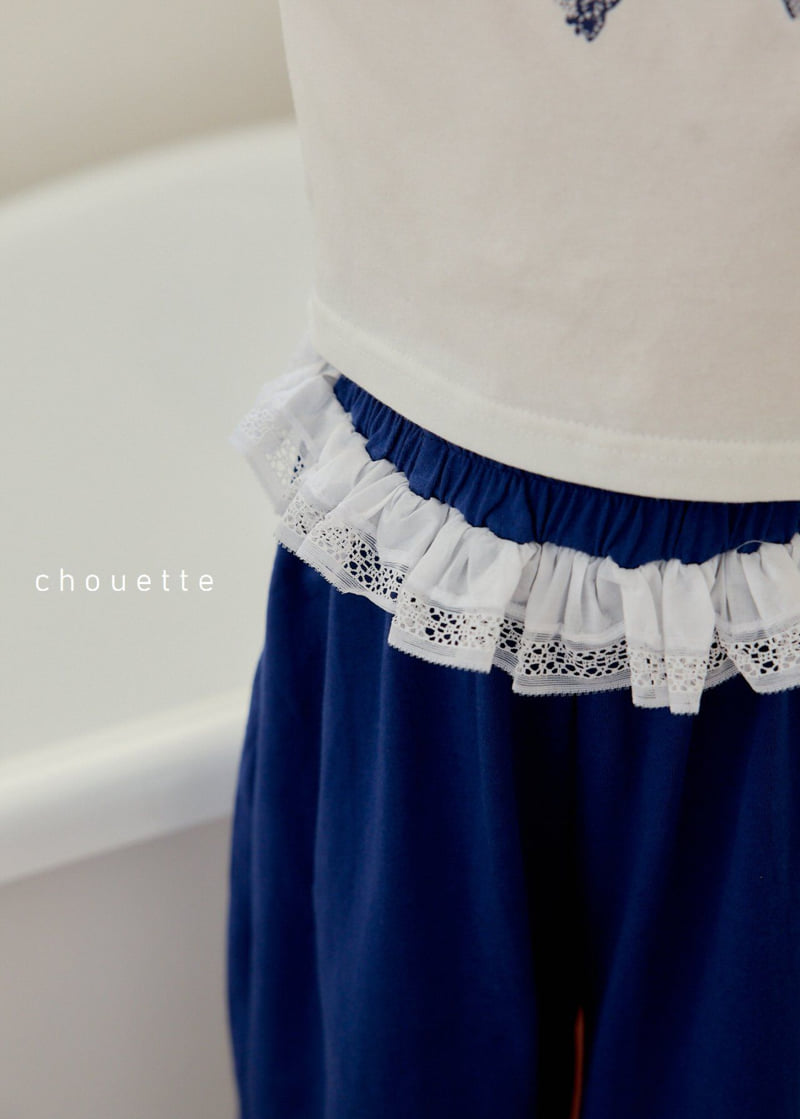 Chouette - Korean Children Fashion - #todddlerfashion - Lace Wide Pants - 8