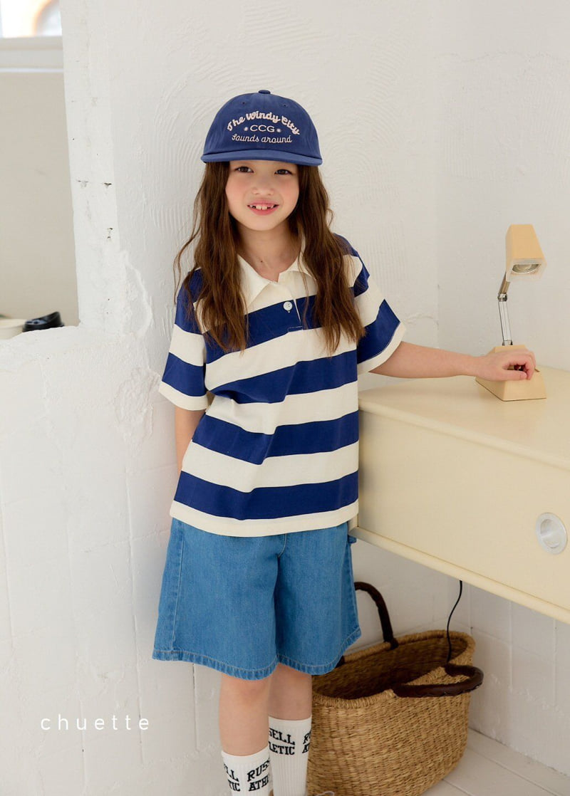 Chouette - Korean Children Fashion - #toddlerclothing - Rugby Collar Tee - 10
