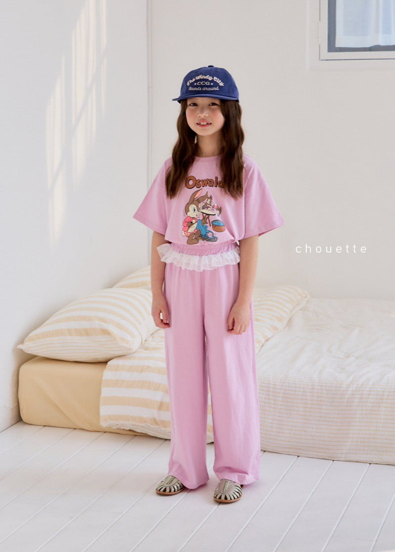 Chouette - Korean Children Fashion - #toddlerclothing - Lace Wide Pants - 9