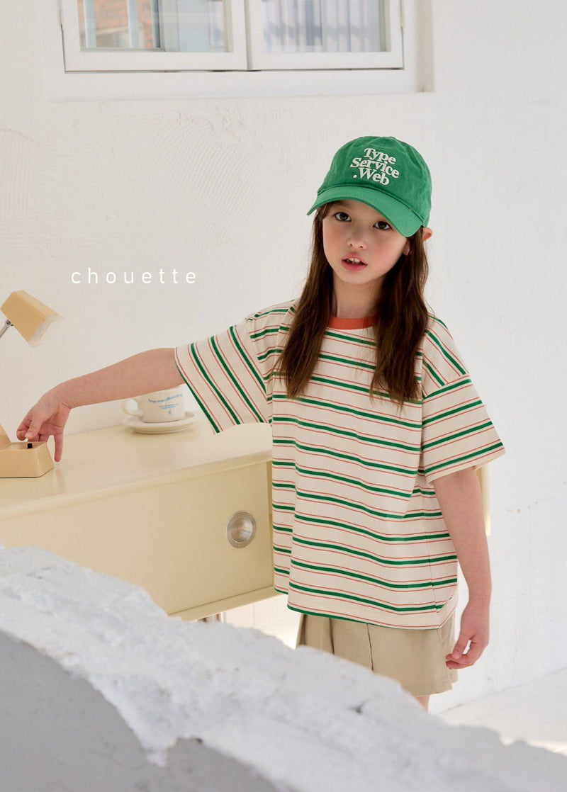Chouette - Korean Children Fashion - #toddlerclothing - Camp Bear Stripe Tee - 5