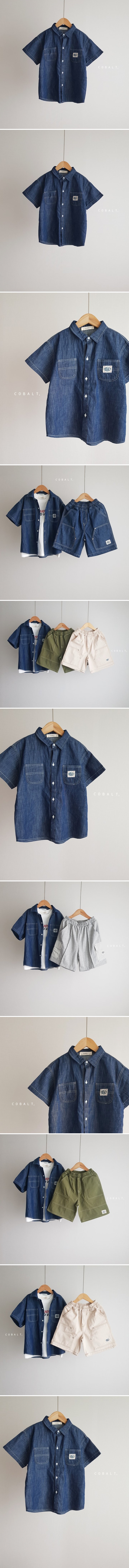 Cobalt - Korean Children Fashion - #childrensboutique - Denim Worker Shirt - 2