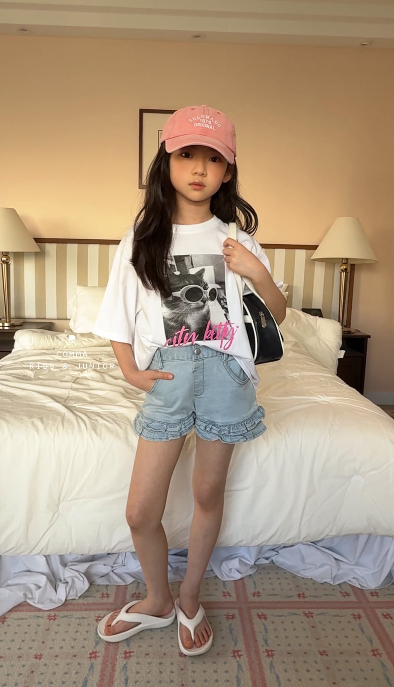 Comma - Korean Children Fashion - #Kfashion4kids - Cat Tee - 2