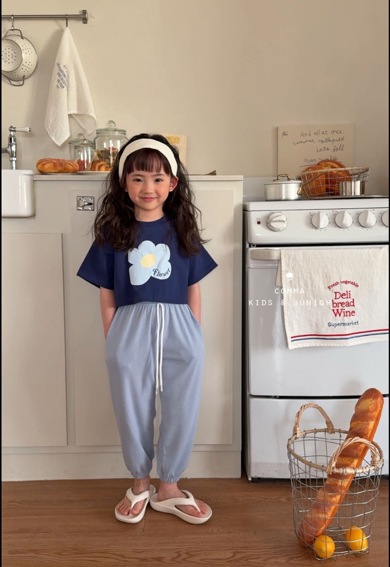 Comma - Korean Children Fashion - #Kfashion4kids - Flower Cropped Tee - 7