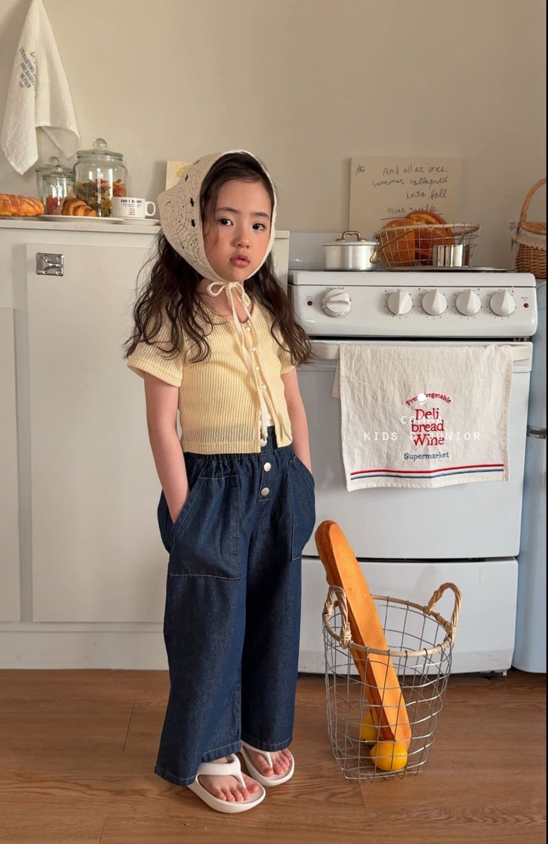 Comma - Korean Children Fashion - #kidzfashiontrend - Short Sleeve knit Cardigan - 4