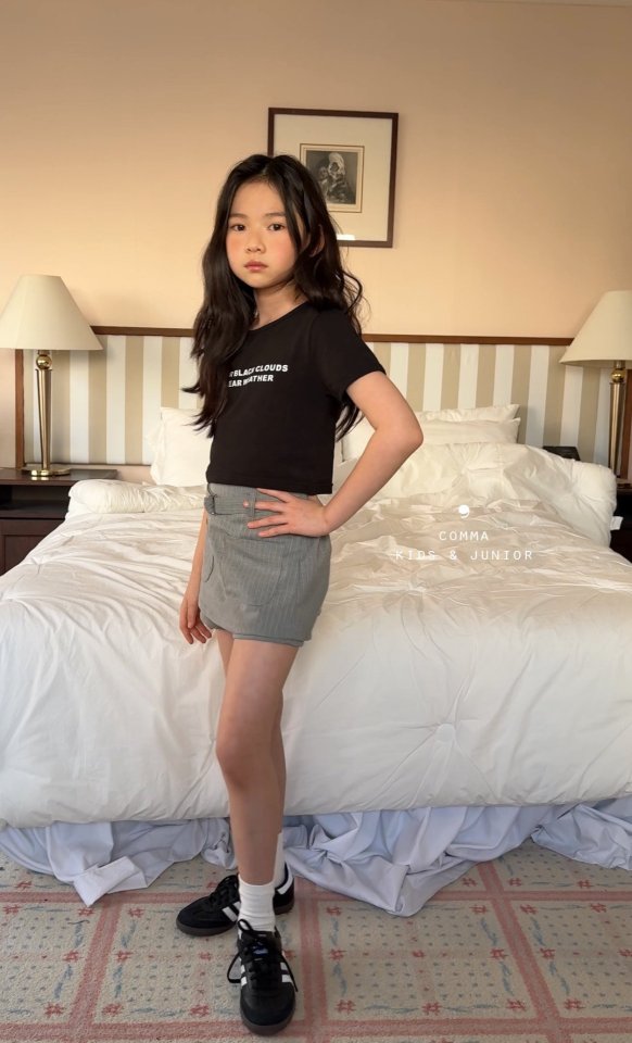 Comma - Korean Children Fashion - #Kfashion4kids - English Crop Tee - 11