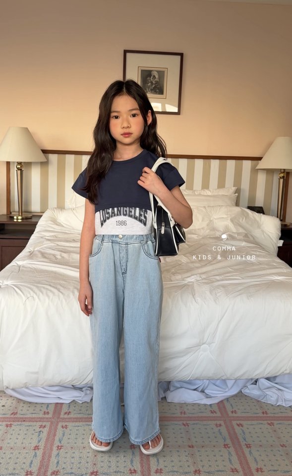 Comma - Korean Children Fashion - #stylishchildhood - Cut Short Sleeve Tee - 4