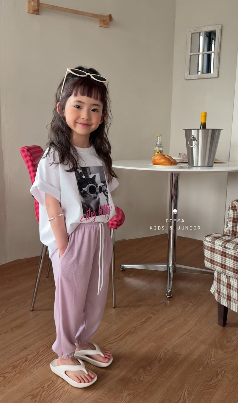 Comma - Korean Children Fashion - #childofig - Cat Tee - 8