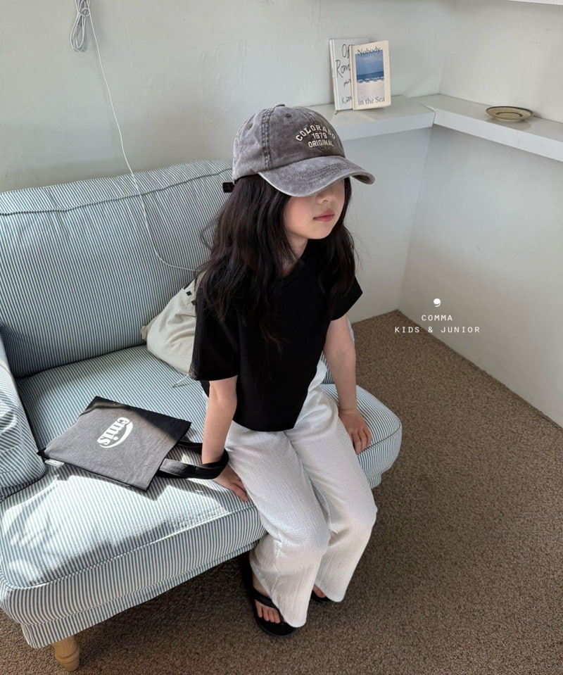 Comma - Korean Children Fashion - #childofig - Pleated Wide Bootcut Pants - 11