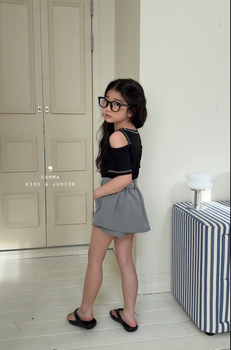 Comma - Korean Children Fashion - #childofig - Belt Skirt Pants - 2