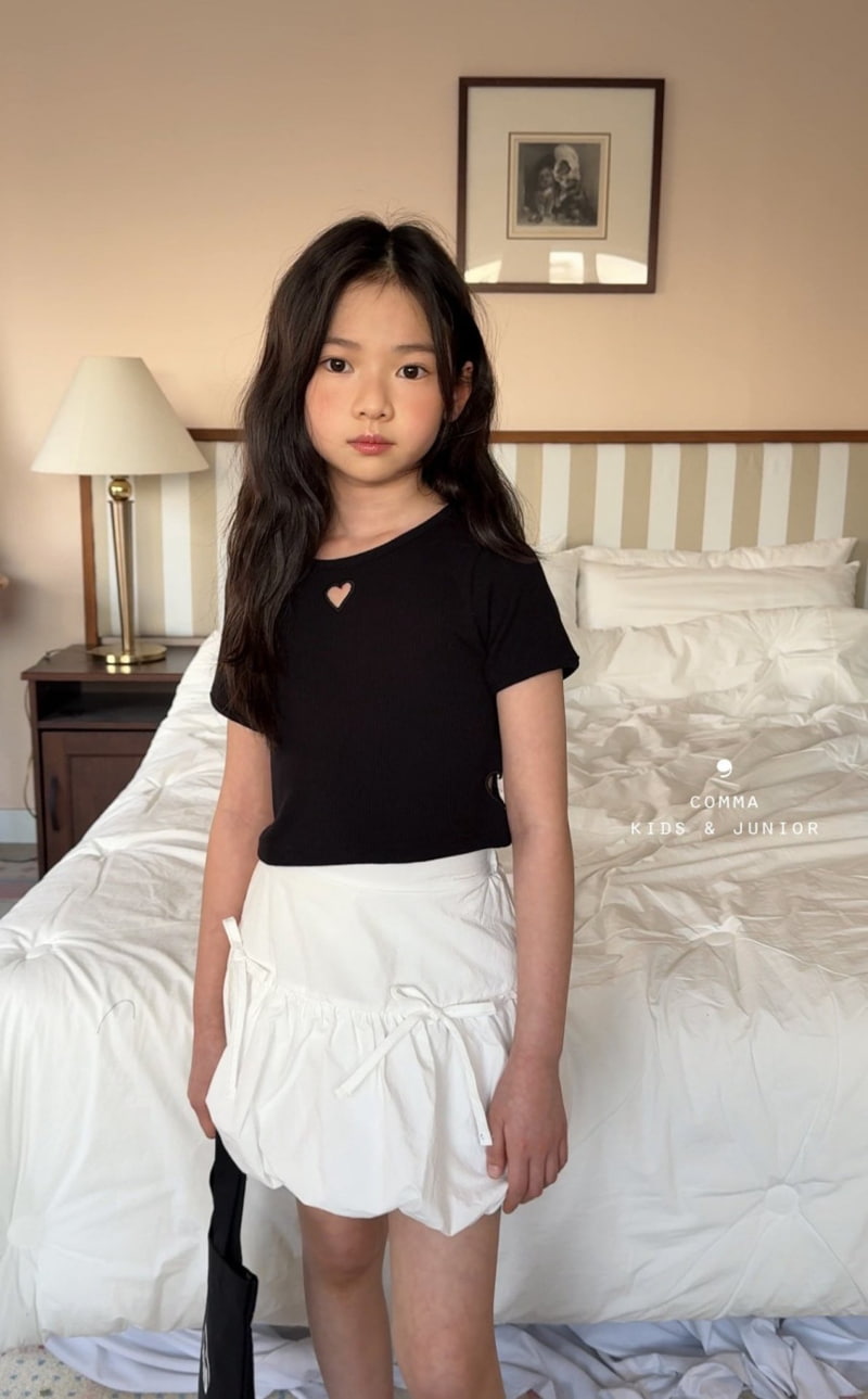Comma - Korean Children Fashion - #childofig - Heart Punching Tee