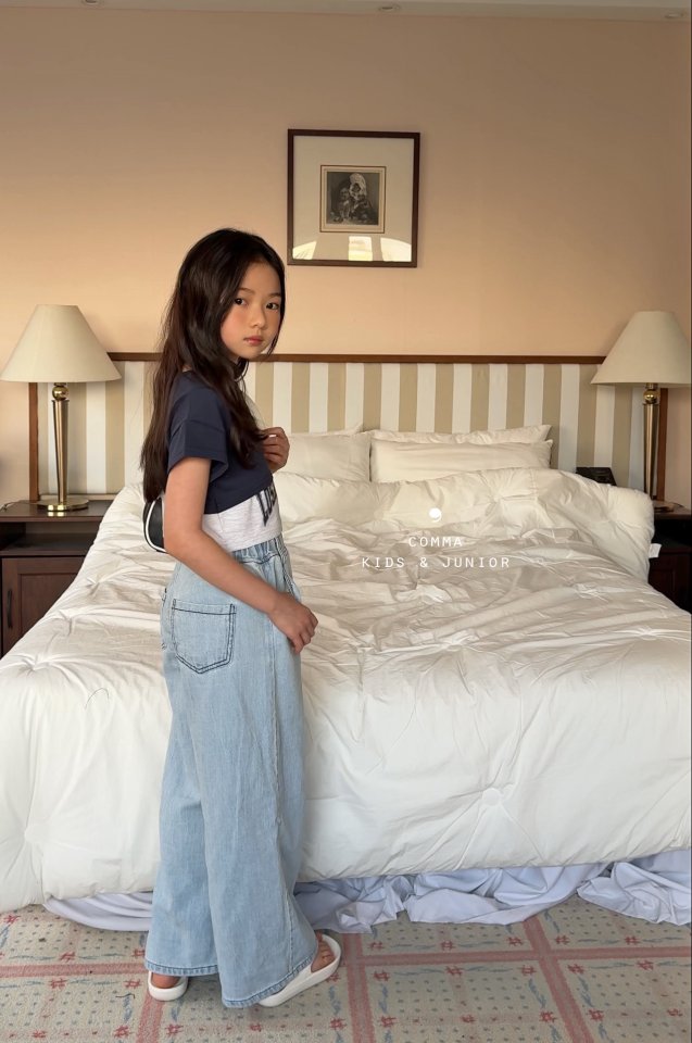 Comma - Korean Children Fashion - #childrensboutique - Cut Short Sleeve Tee - 5