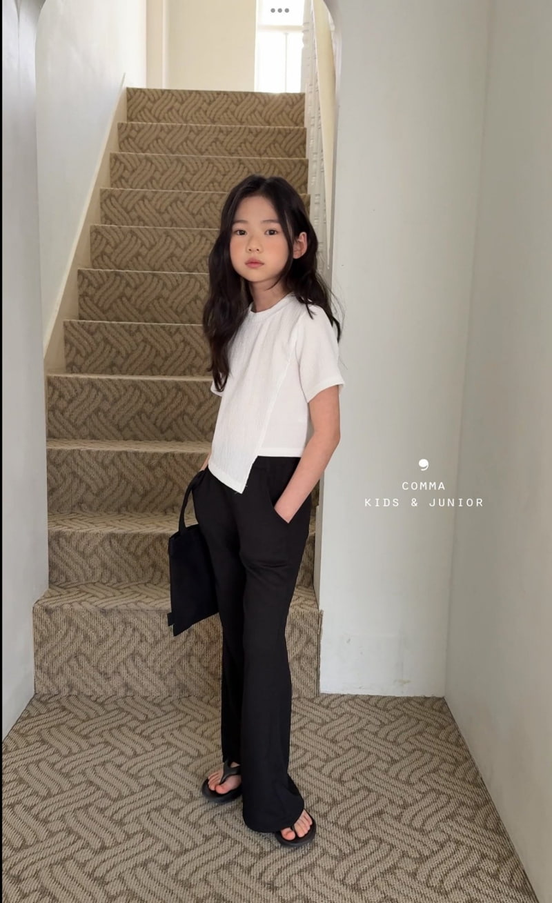 Comma - Korean Children Fashion - #childrensboutique - Pleated Diagonal Tee - 3