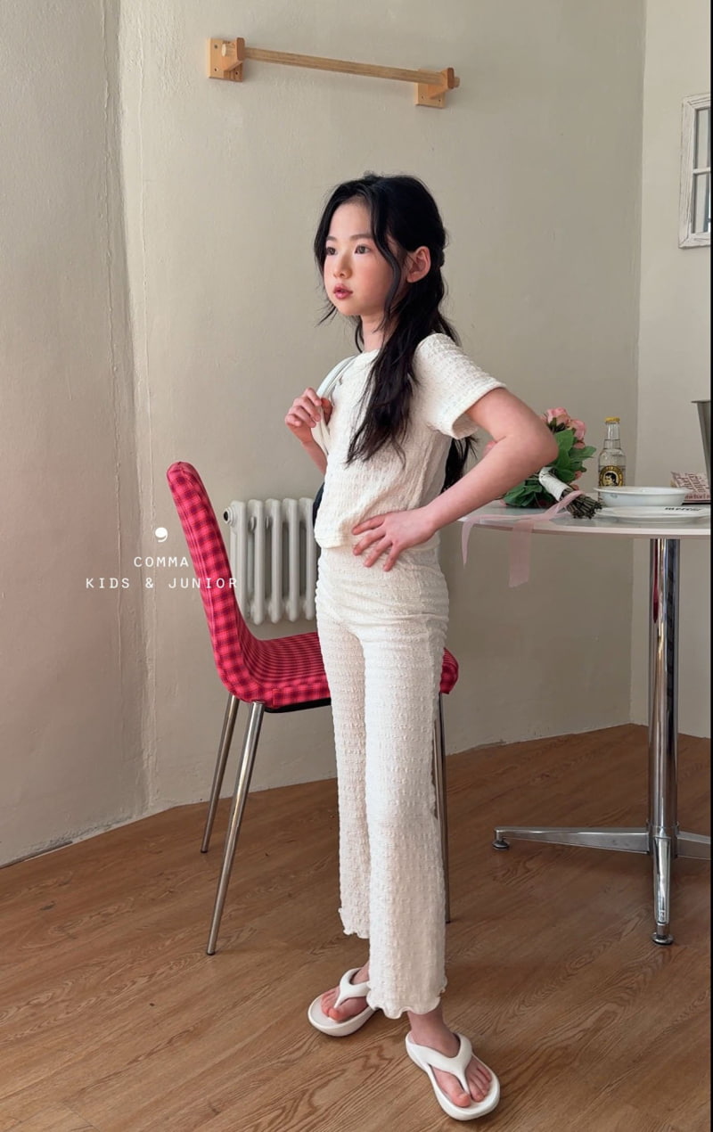 Comma - Korean Children Fashion - #childrensboutique - Wave Bootcut Pants - 10