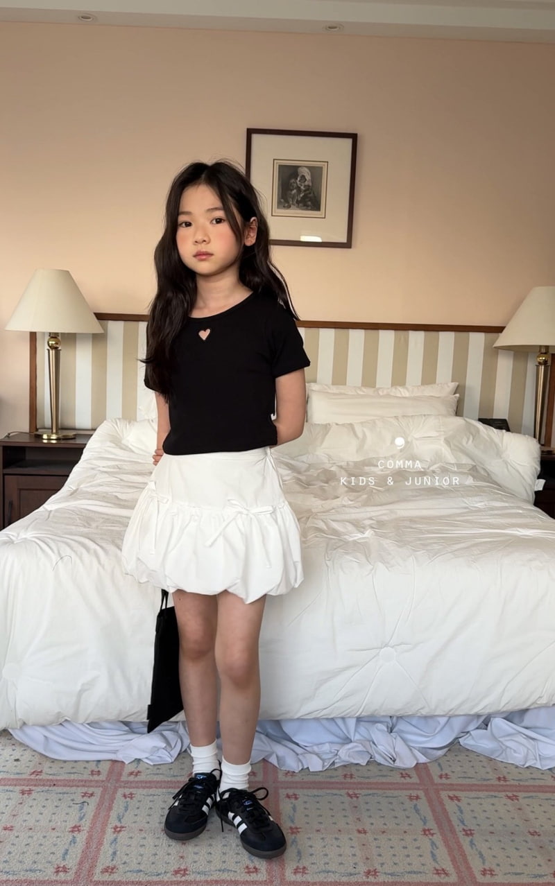 Comma - Korean Children Fashion - #childrensboutique - Heart Punching Tee - 2