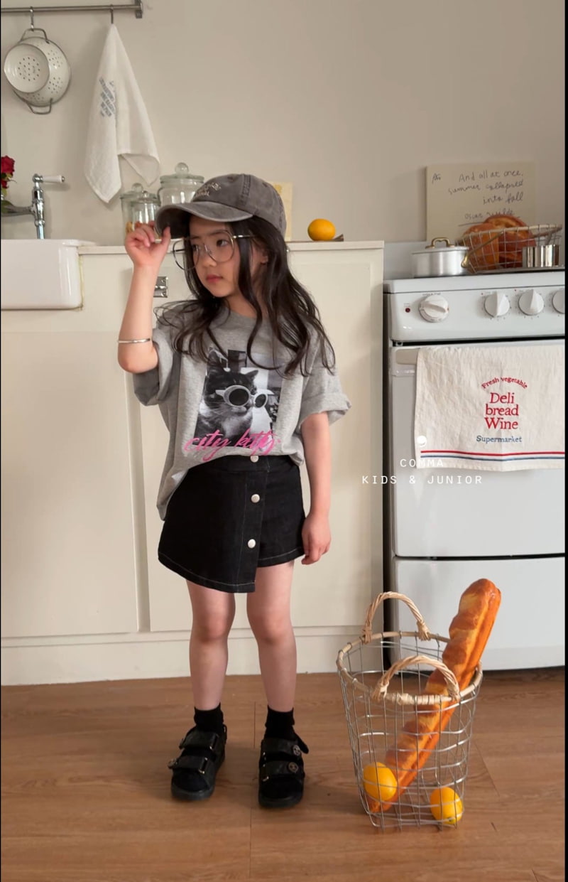 Comma - Korean Children Fashion - #designkidswear - Cat Tee - 10