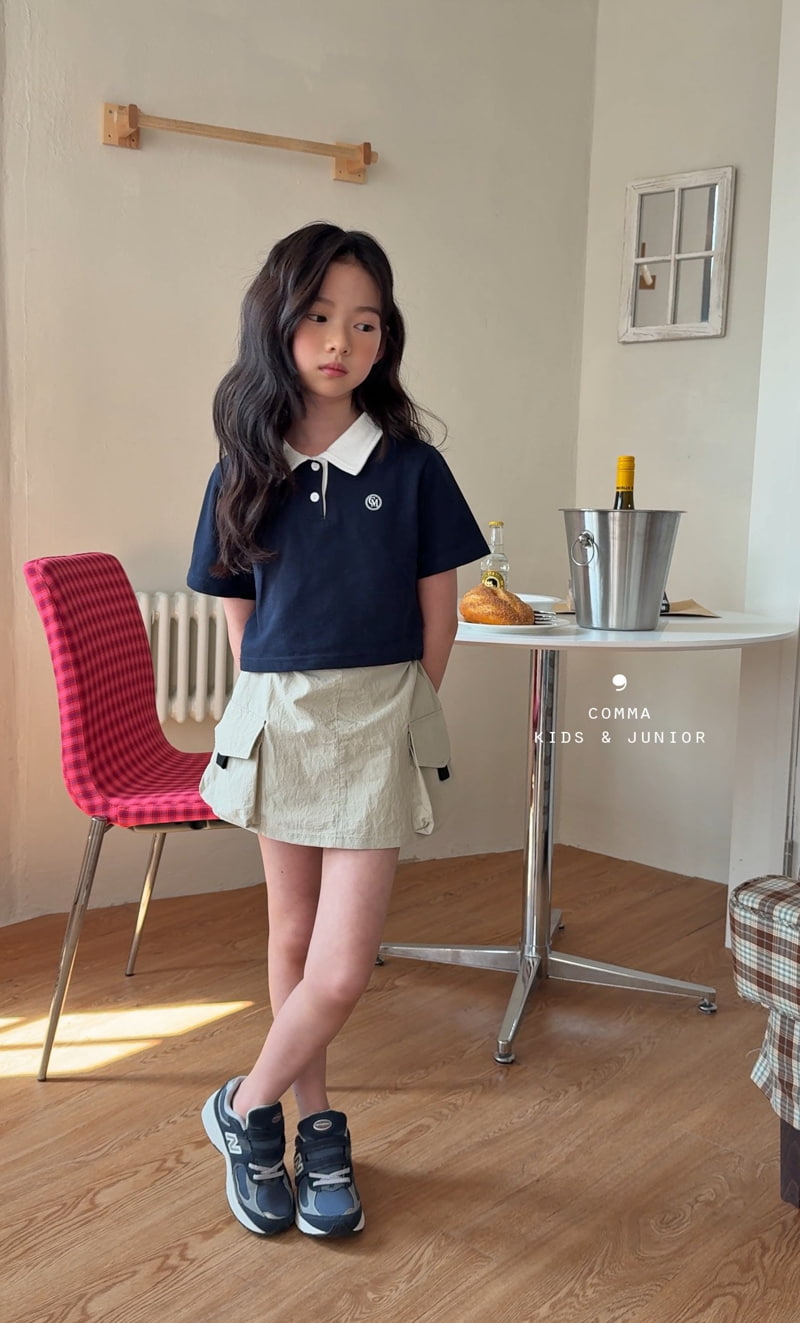 Comma - Korean Children Fashion - #designkidswear - Cargo Skirt Pants - 9
