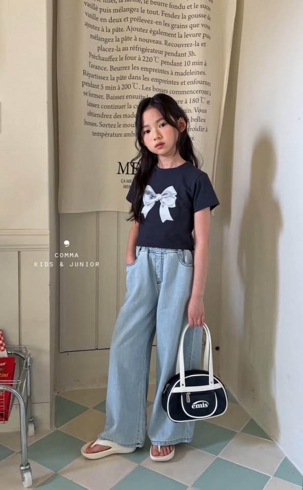 Comma - Korean Children Fashion - #designkidswear - Ribbon Tee - 6