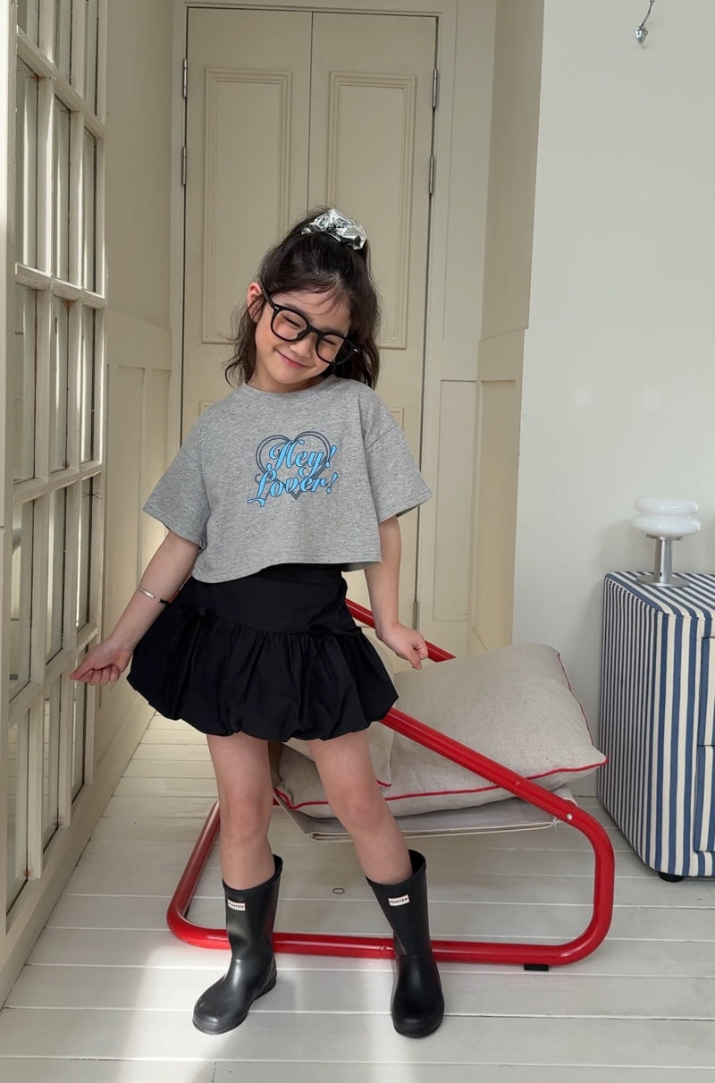 Comma - Korean Children Fashion - #designkidswear - Hey Crop Tee - 9