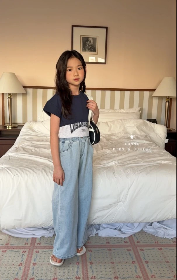 Comma - Korean Children Fashion - #discoveringself - Cut Short Sleeve Tee - 7