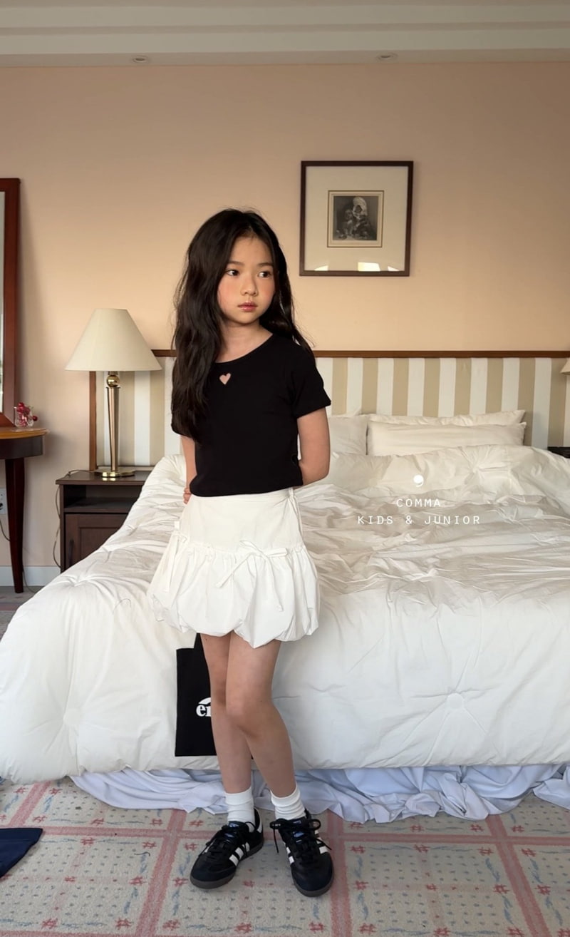 Comma - Korean Children Fashion - #designkidswear - Heart Punching Tee - 4
