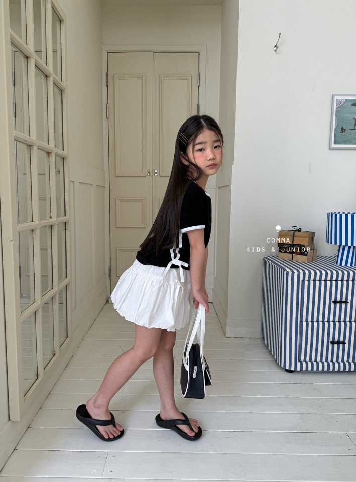 Comma - Korean Children Fashion - #discoveringself - Two Line Long Tee - 2