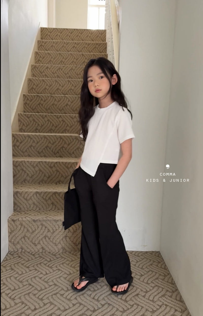 Comma - Korean Children Fashion - #fashionkids - Pleated Diagonal Tee - 6