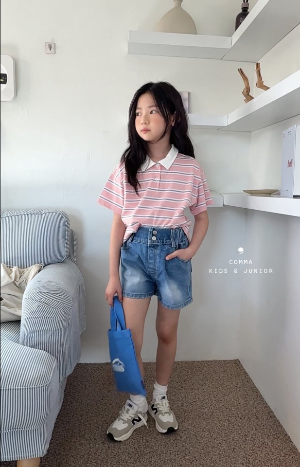 Comma - Korean Children Fashion - #fashionkids - Two Button Pants Jeans - 2